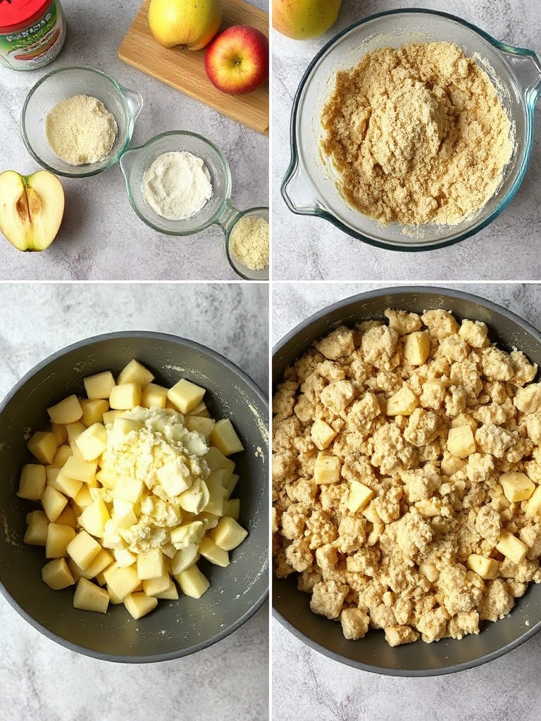 crumble au pomme preparation
