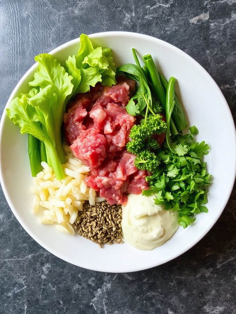 tartare de boeuf ingredients