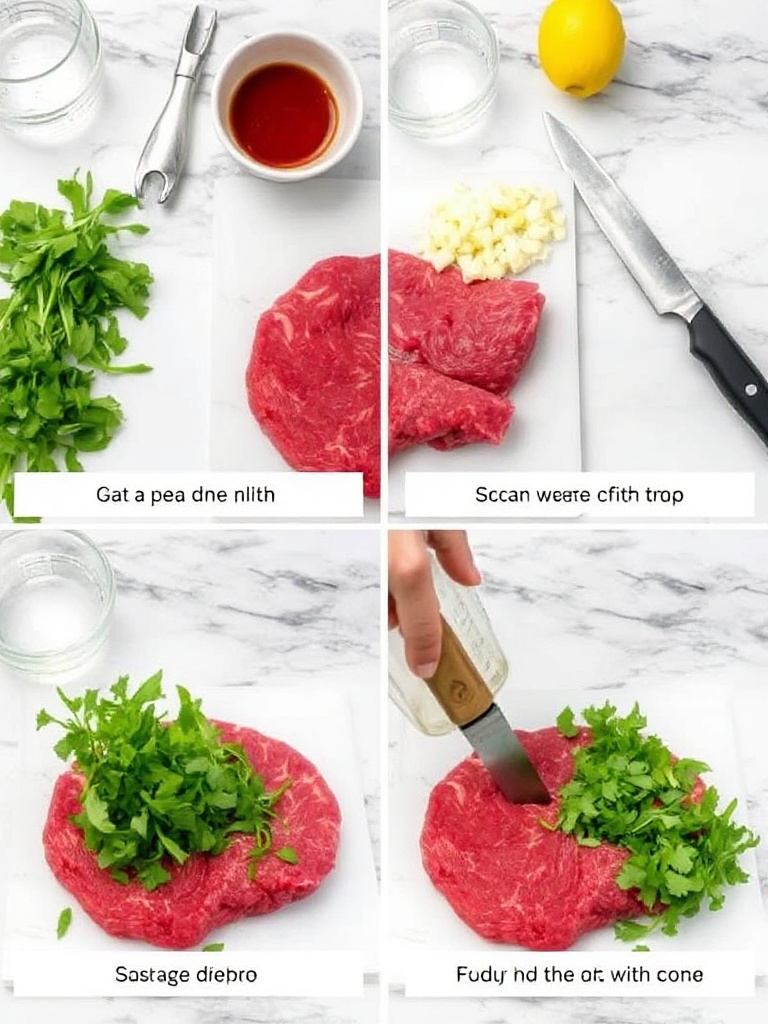 tartare de boeuf preparation