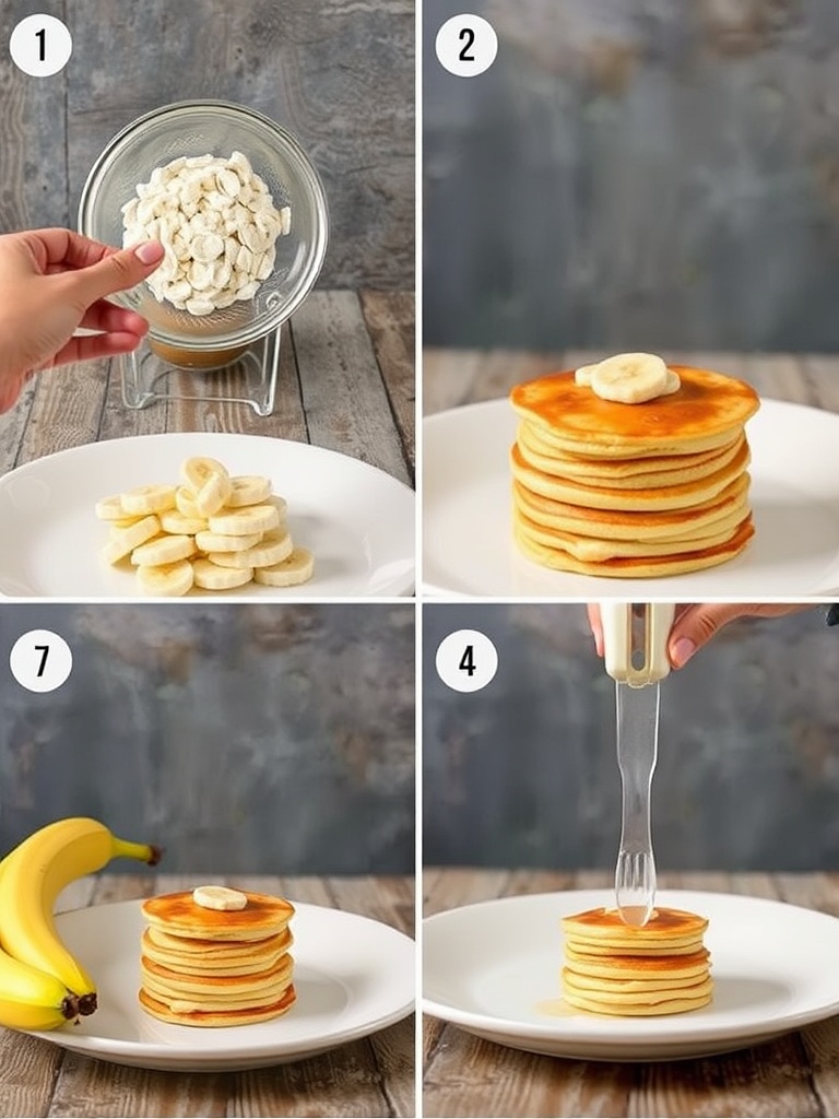 pancake banane preparation