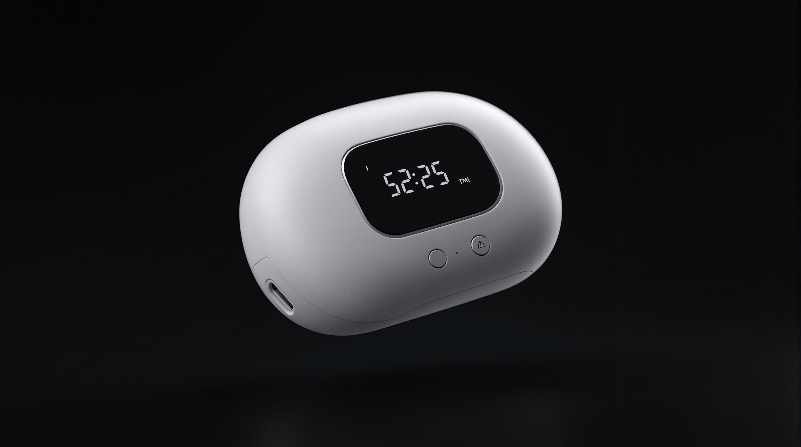 The small white pebble-shaped jaw fascia release device