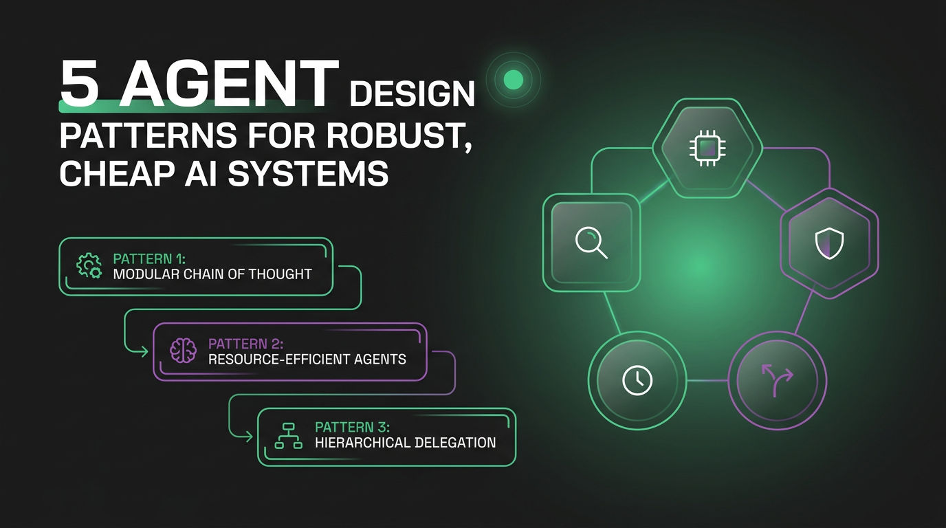Cover image for 5 Agent Design Patterns for Robust, Cheap AI Systems
