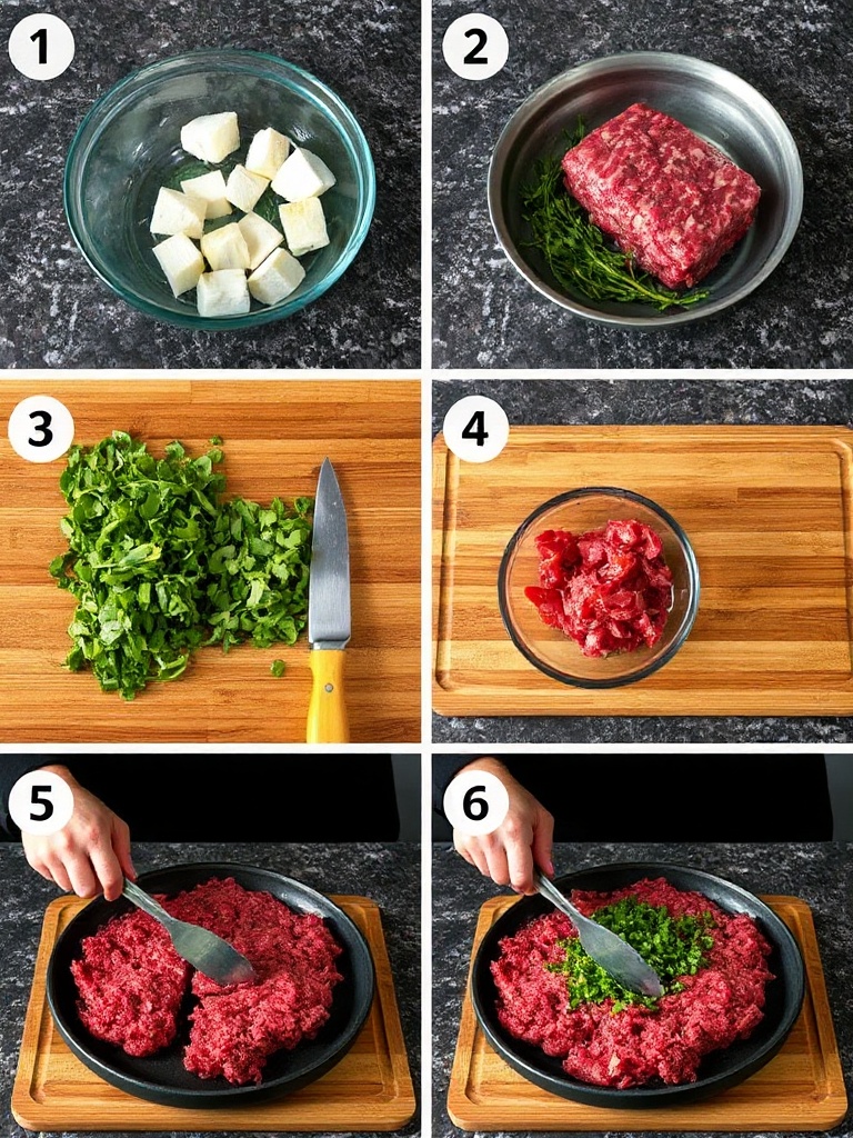 tartare de boeuf preparation
