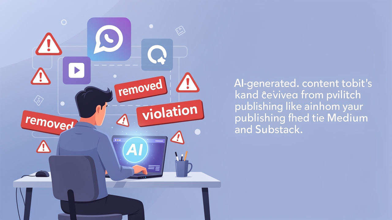 AI Content Keeps Getting Removed From Medium and Substack What to Do