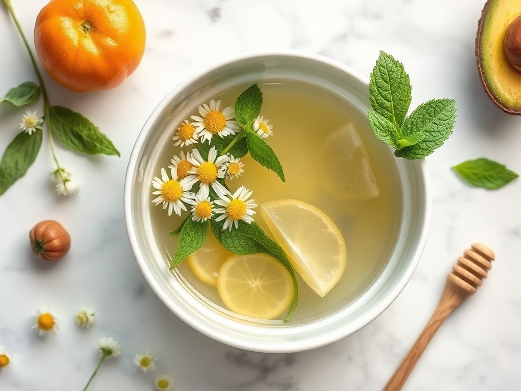MCAS-Safe Chamomile Lemon Balm Tea for Nervous System Calming