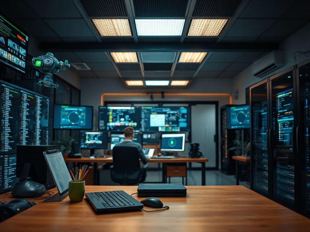 Illustration of invisible cyber threats impacting personal cybersecurity and data protection.