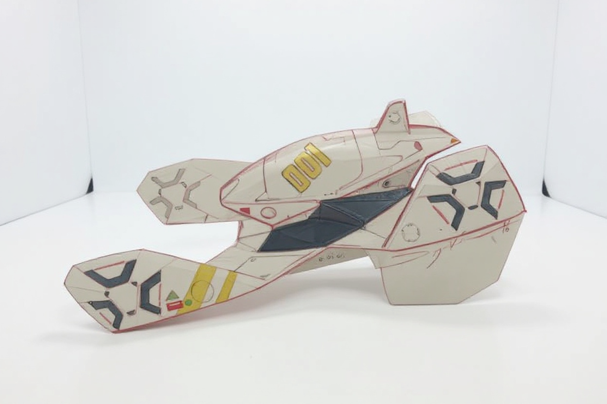 paper airplane — free 3D model
