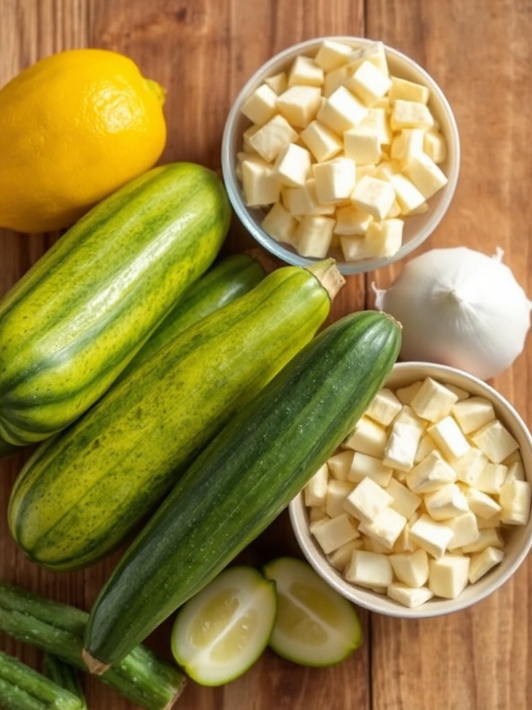 flan de courgettes ingredients