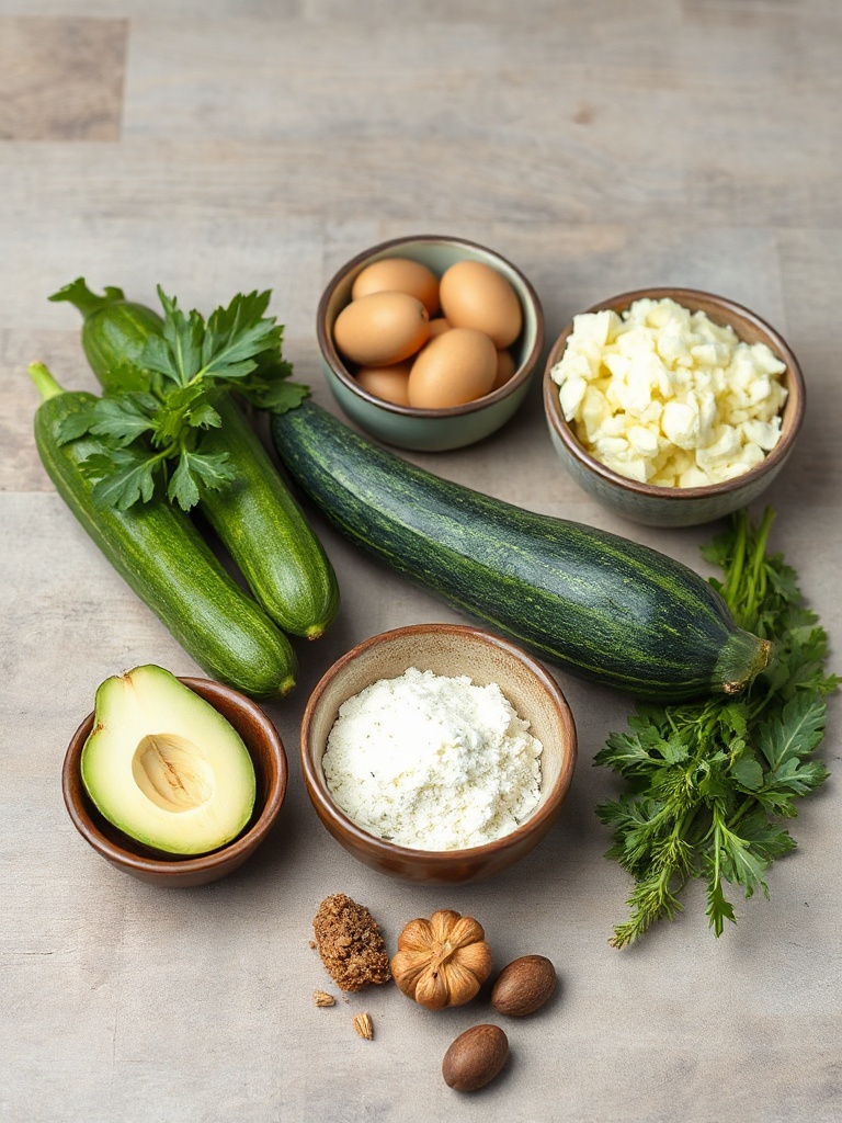 flan de courgettes ingredients