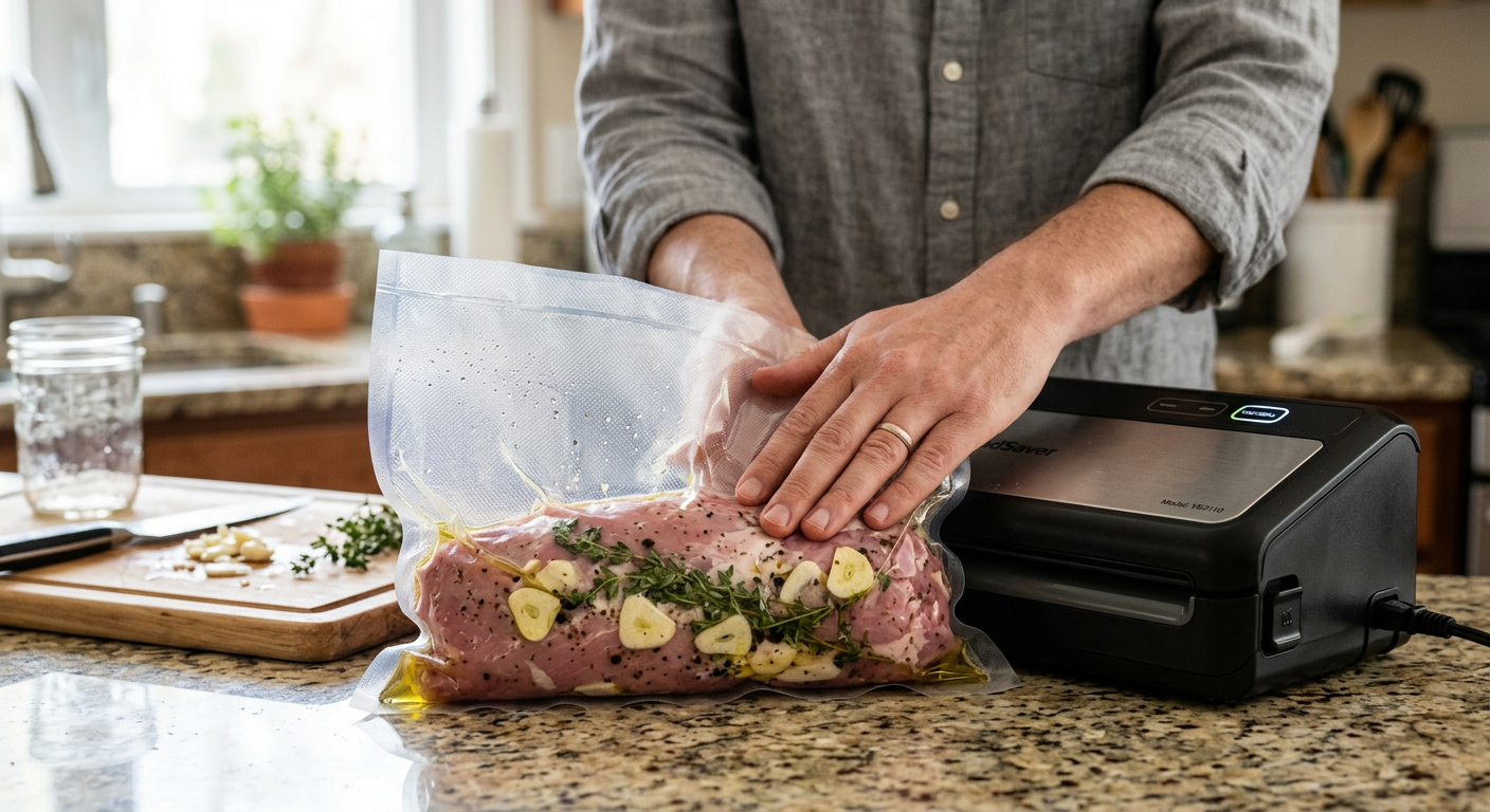 Polędwica pakowana próżniowo w worku BagBoy sous-vide