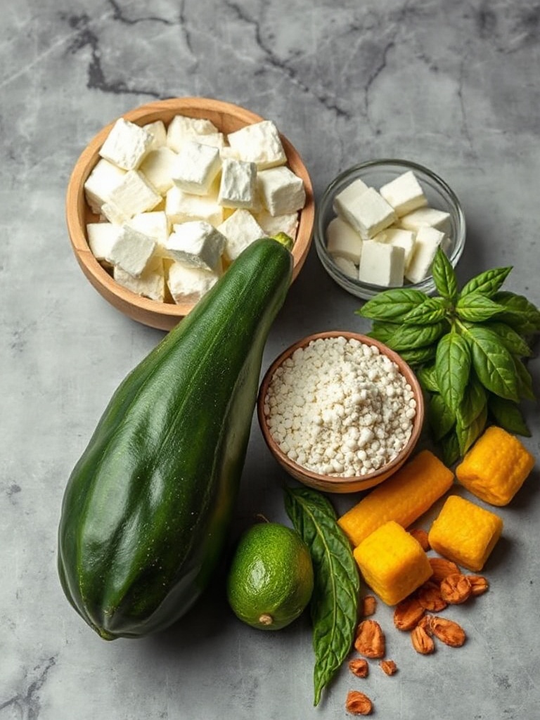 flan de courgettes ingredients
