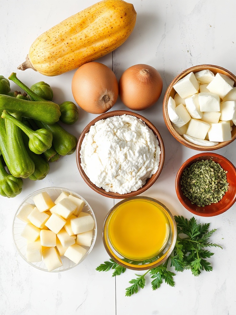 flan de courgettes ingredients