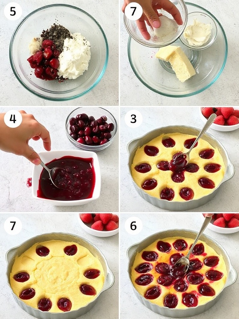 recette clafoutis cerises preparation