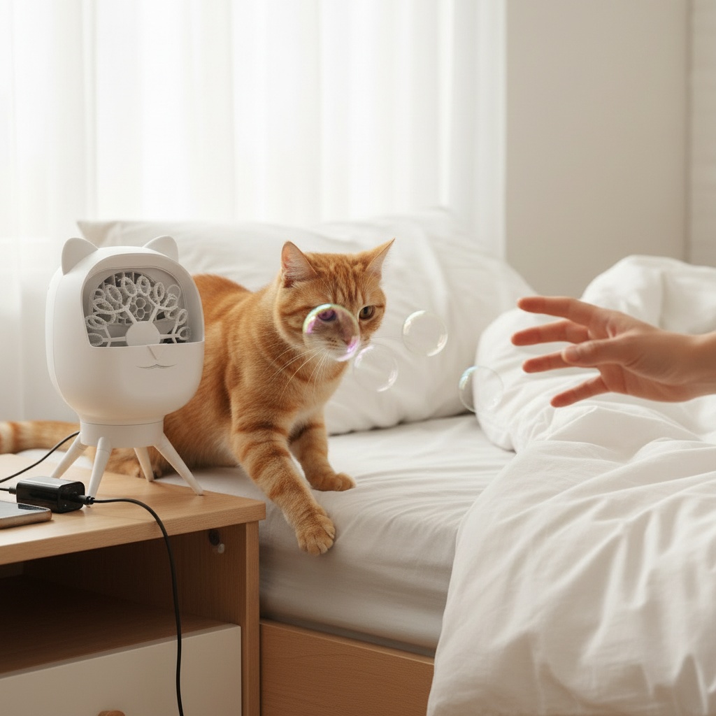 RadiantEra™ Automatische Seifenblasenmaschine für Katzen photo 4