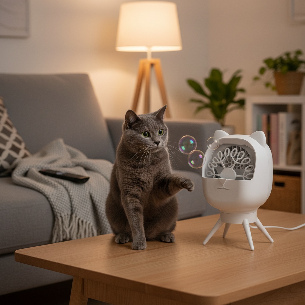 RadiantEra™ Automatische Seifenblasenmaschine für Katzen photo 3