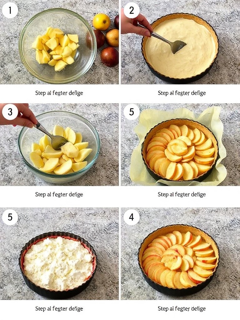 recette tarte au pomme preparation