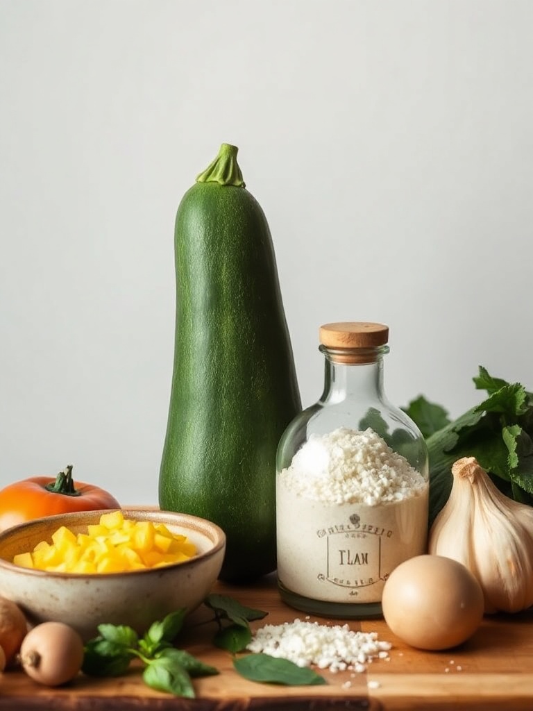 flan de courgette ingredients