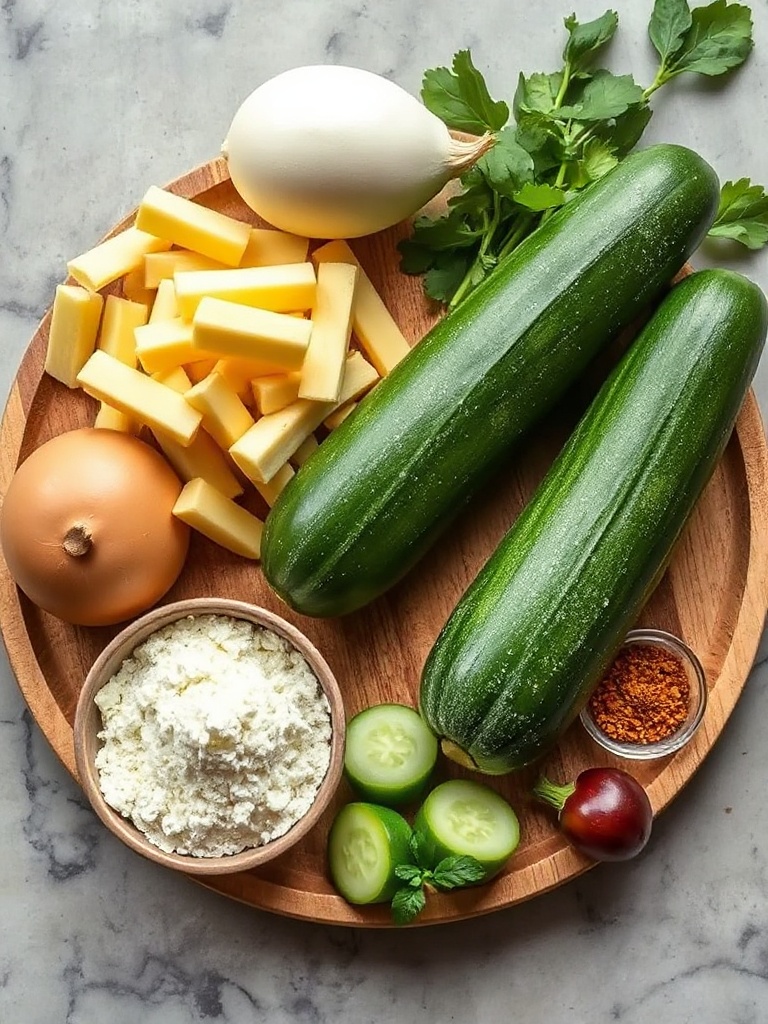 flan de courgette ingredients