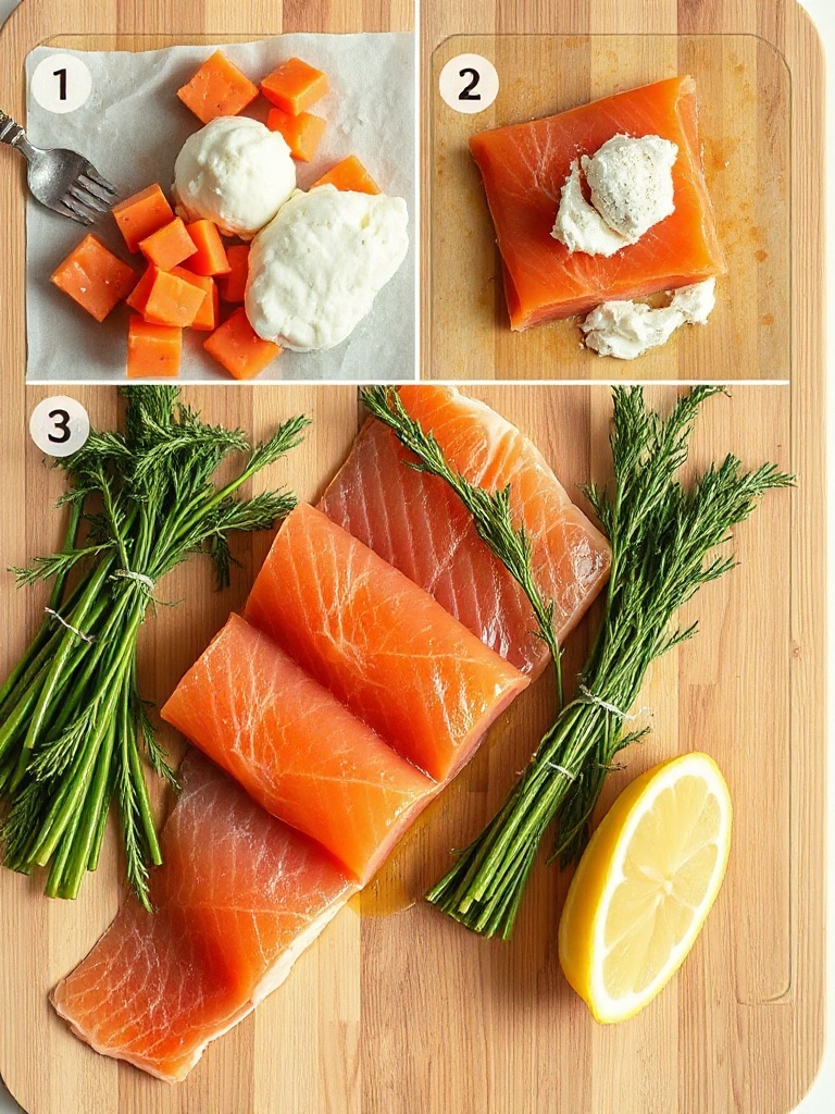 saumon gravlax preparation