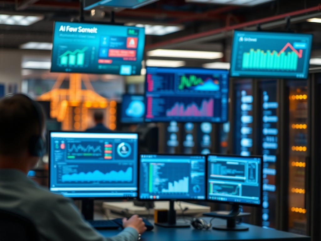Illustration of AI tools used for small business financial forecasting in 2026