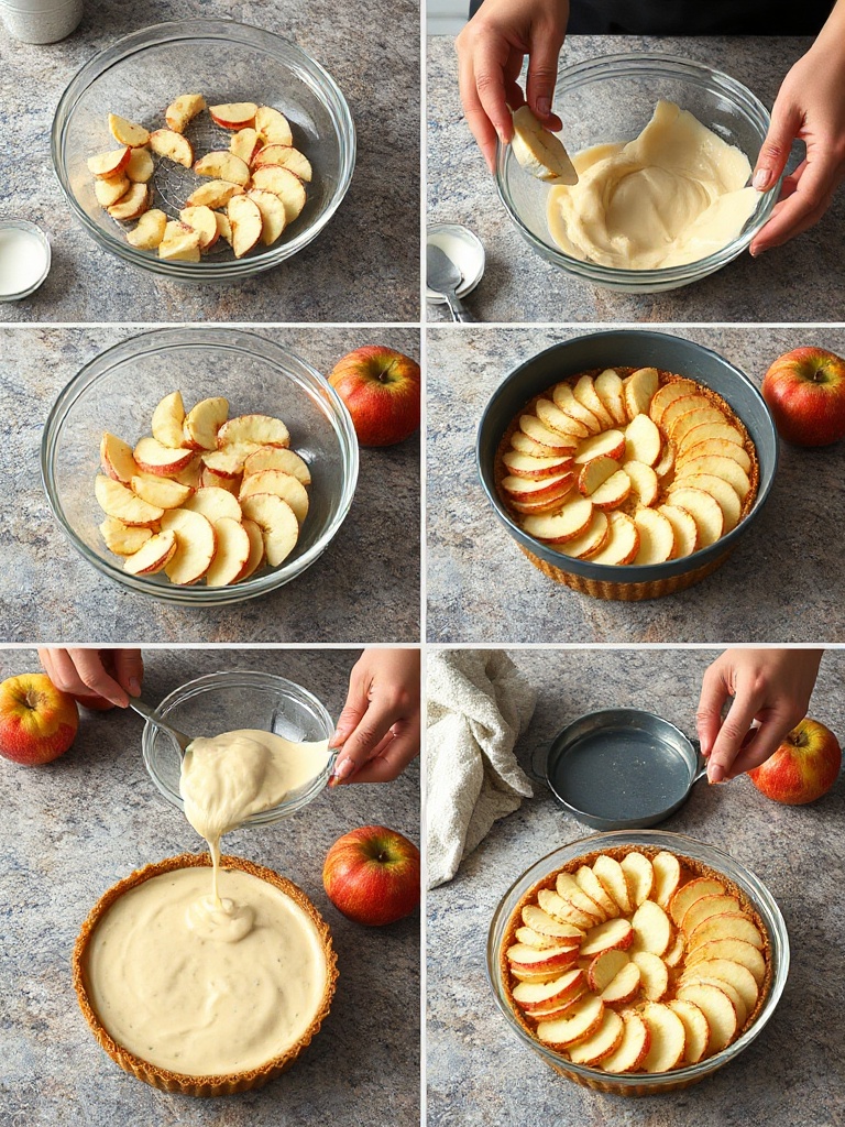recette tarte au pomme preparation