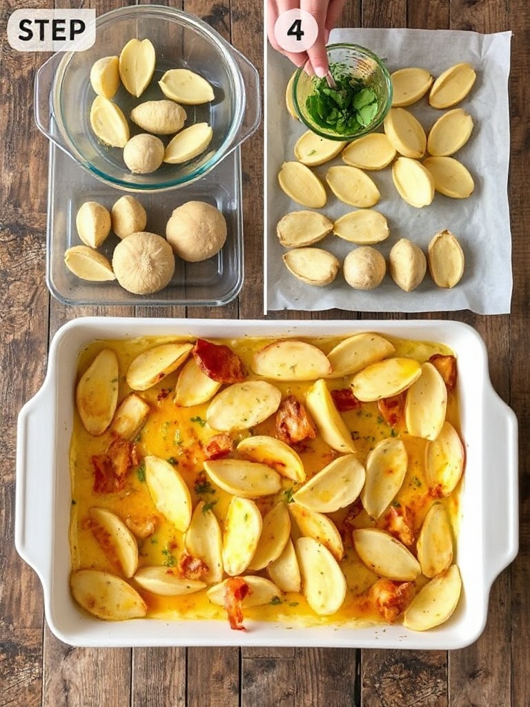 gratin de pates preparation