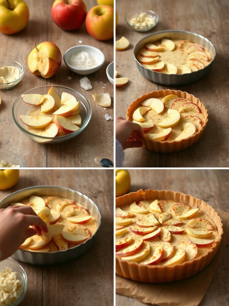 recette tarte au pomme preparation