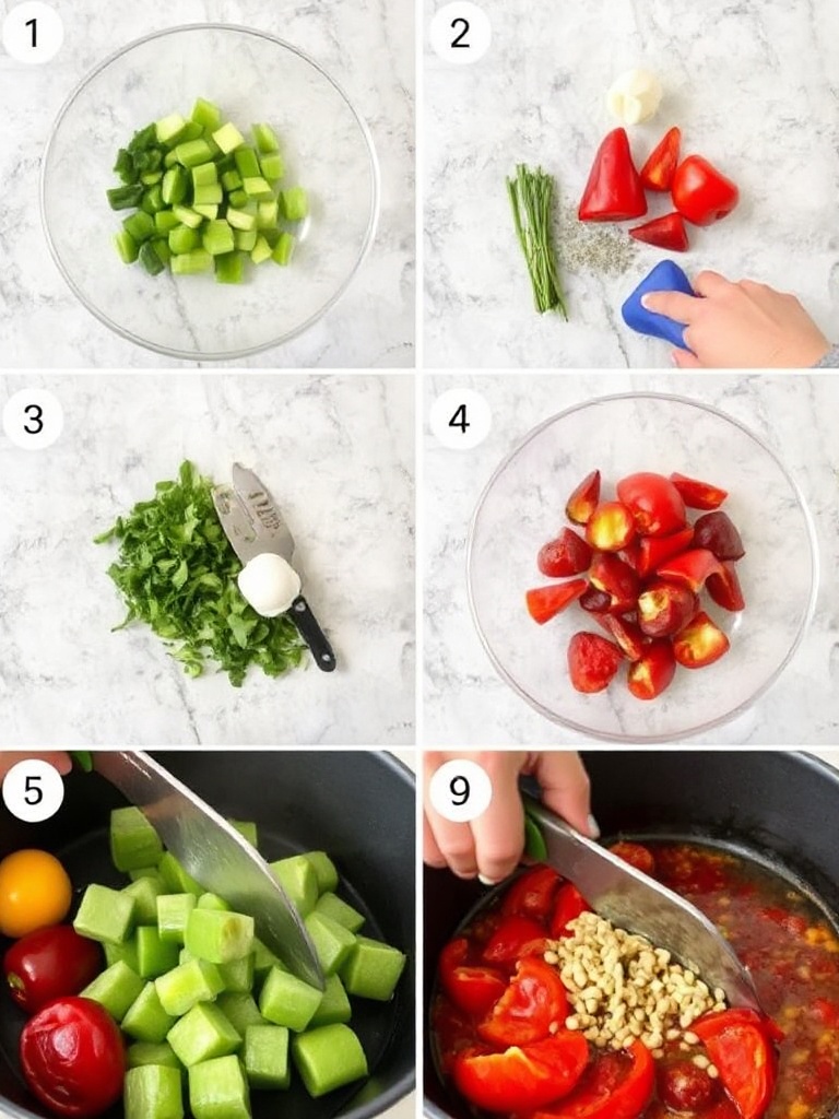 poivrons preparation