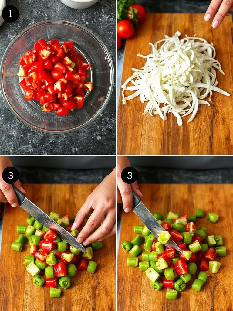 poivrons preparation