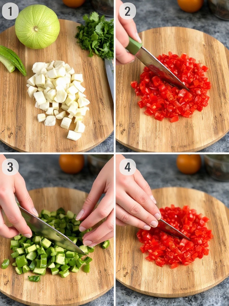 poivrons preparation