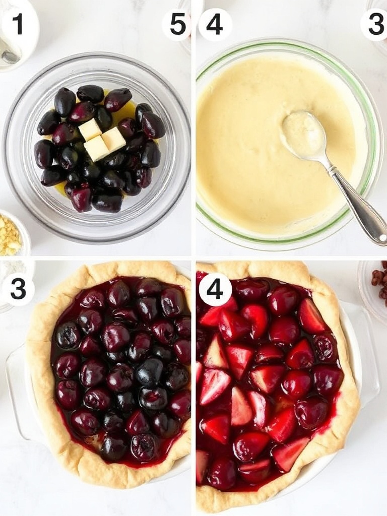 recette du clafoutis aux cerises preparation