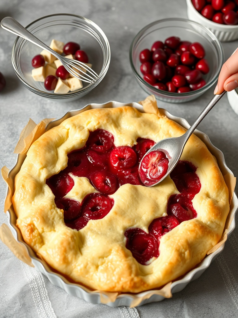 recette du clafoutis aux cerises preparation