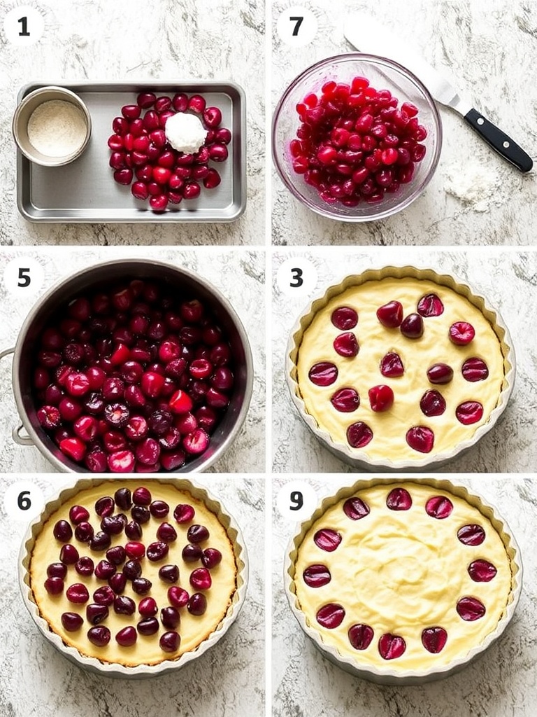 recette du clafoutis aux cerises preparation