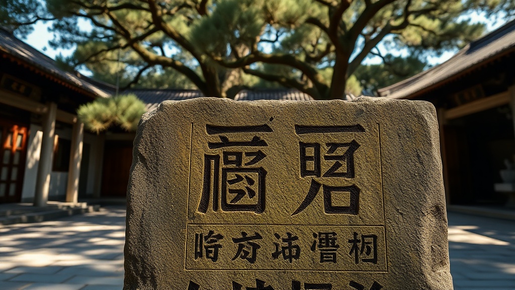 Stèle calligraphique ancienne dans la cour du temple Tanzhe, couverte de mousse, époque Ming ou Qing