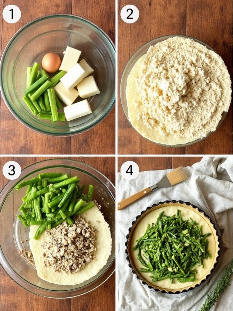 quiche au poireau preparation