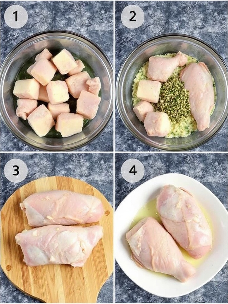 recette poulet preparation