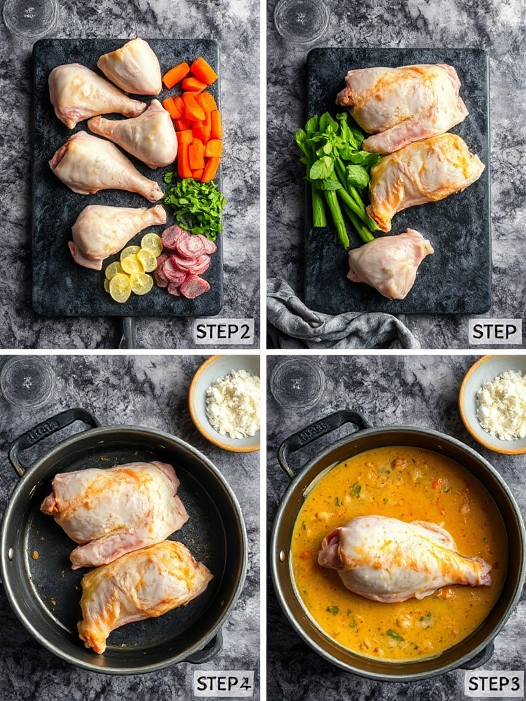 recette poulet preparation