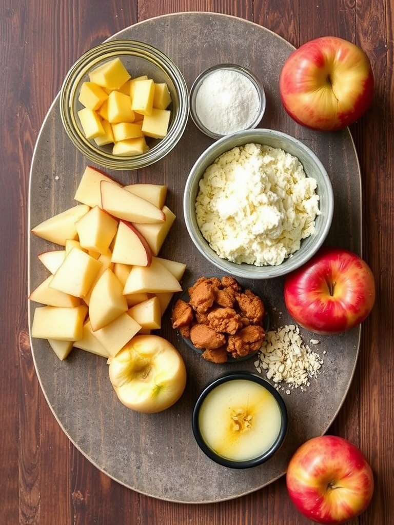 recette du crumble aux pommes ingredients
