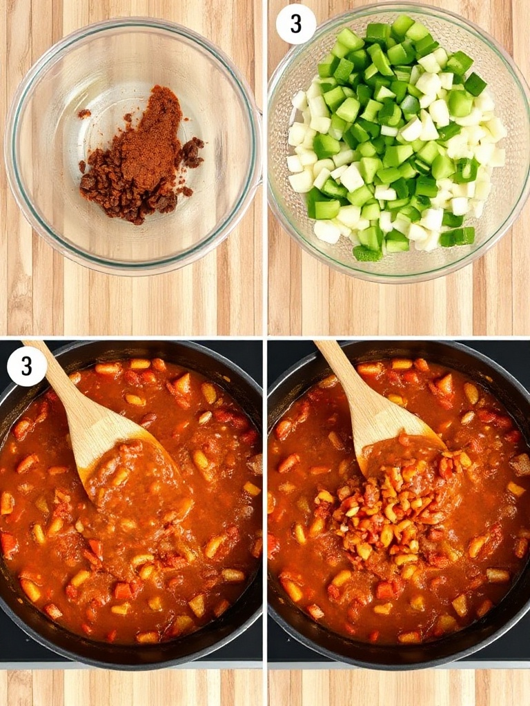 chili cone carne preparation