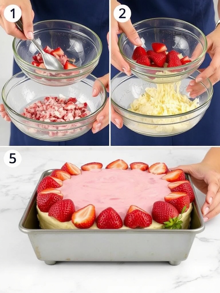 charlotte aux fraises preparation