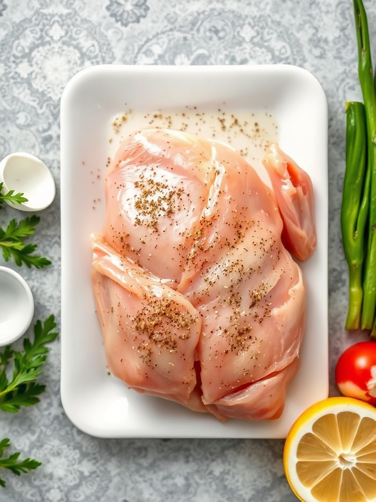 poulet mariné preparation