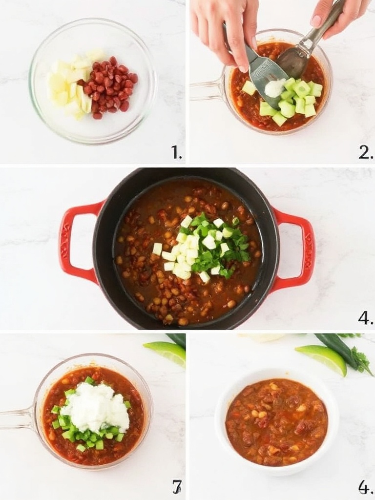 chili cone carne preparation