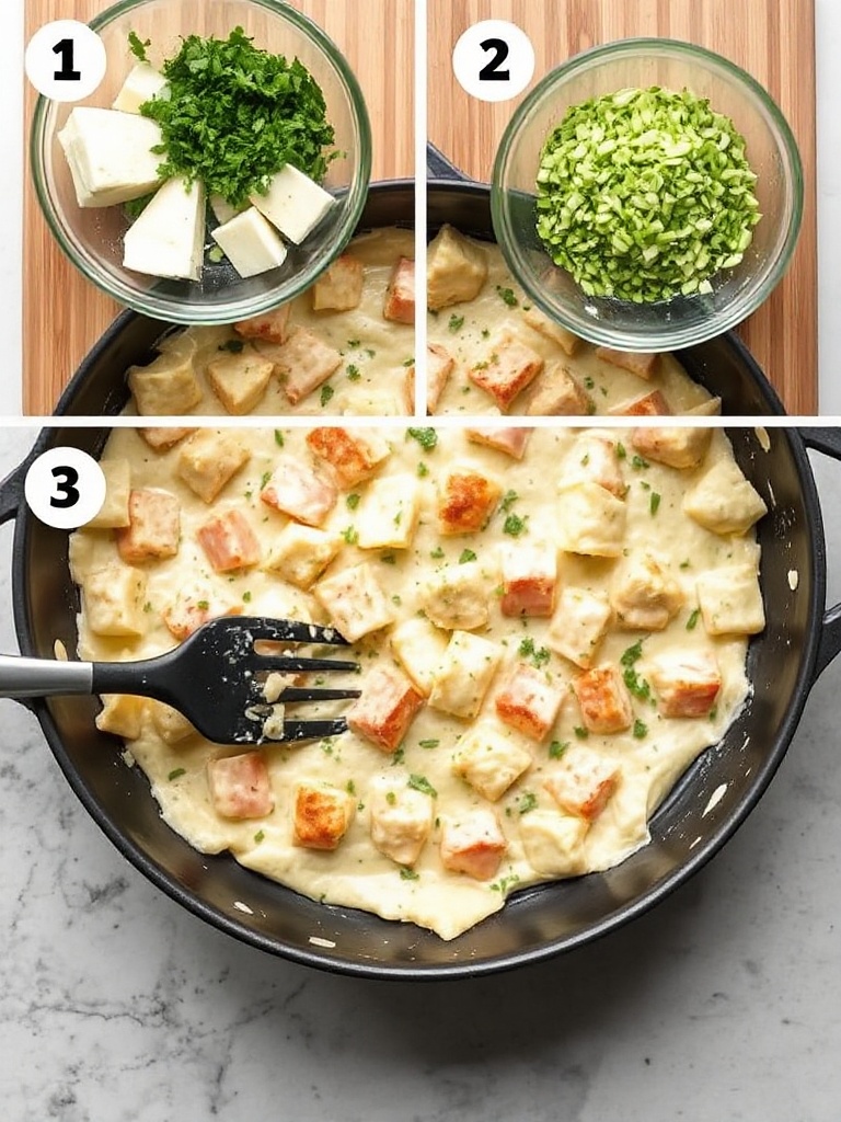 gratin de pate preparation