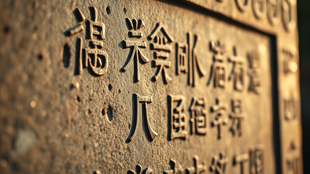 Stèle quadrilingue de l'empereur Qianlong inscrite en mandarin, tibétain, mongol et mandchou au temple de Yonghe