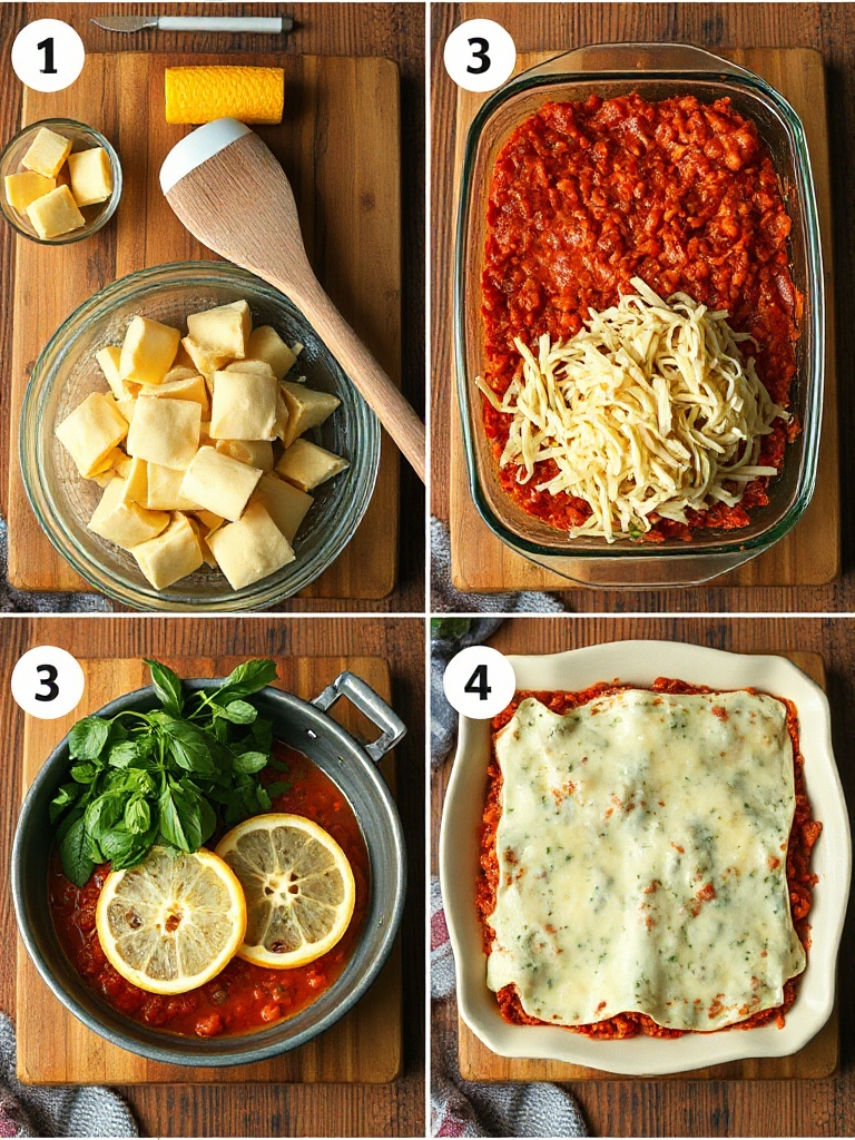 lasagne maison preparation
