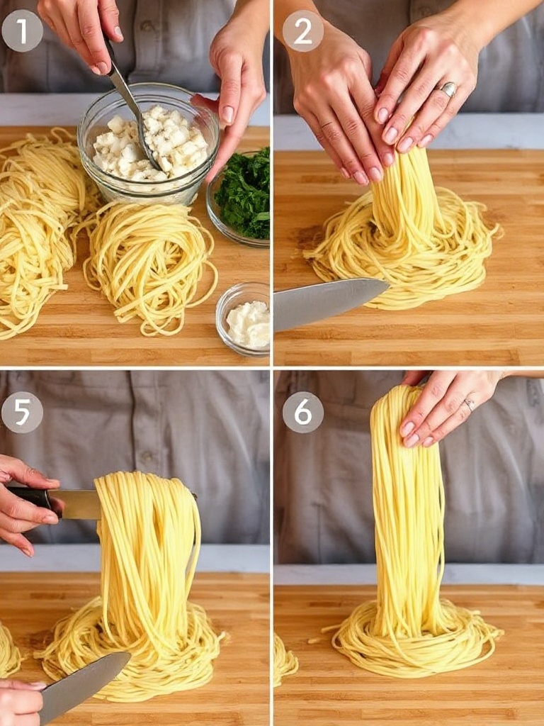 courge spaghetti preparation