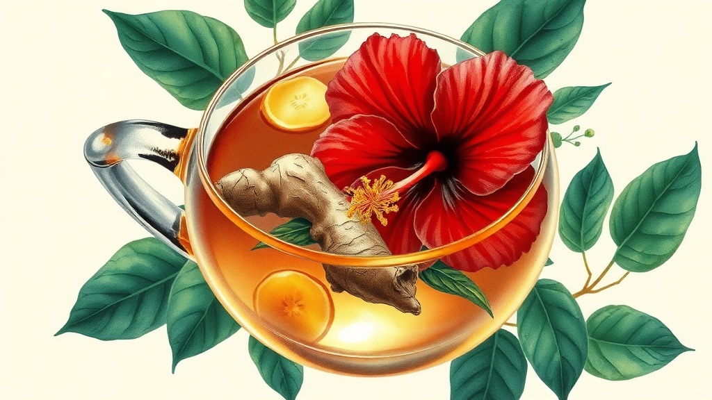 Chá de Hibisco e Gengibre: Receita Potente para Imunidade