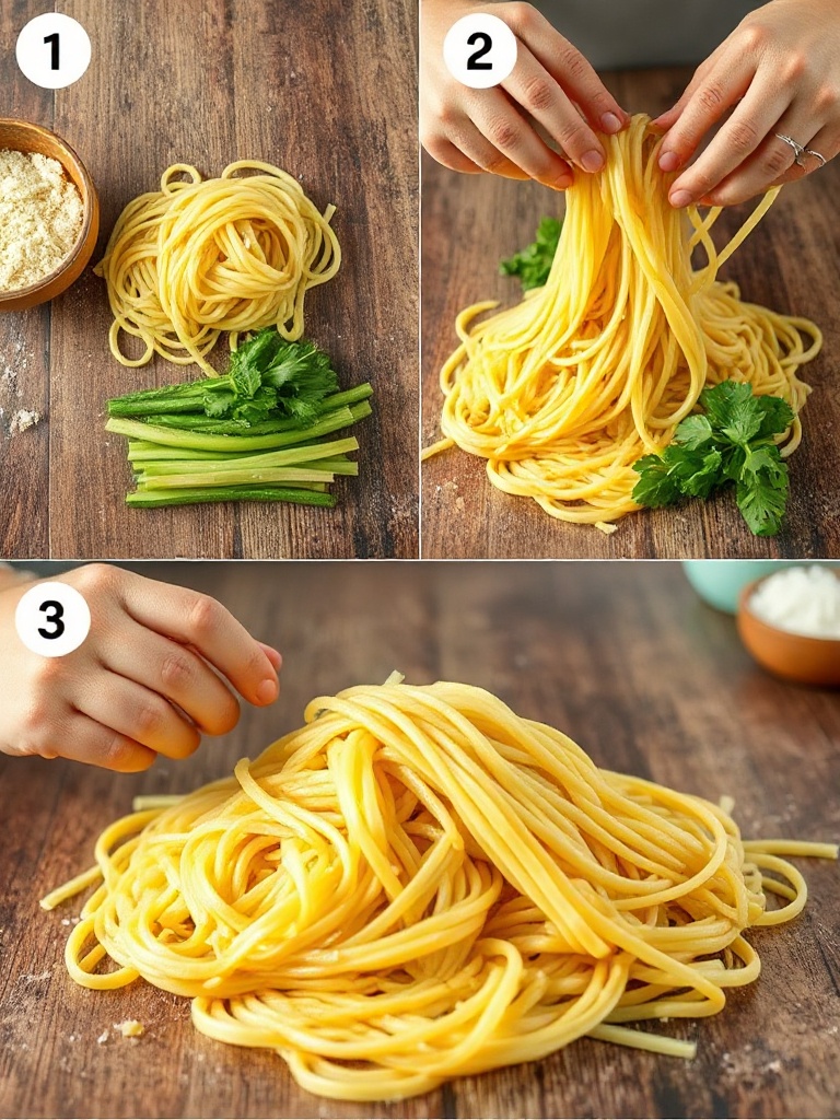 courge spaghetti preparation