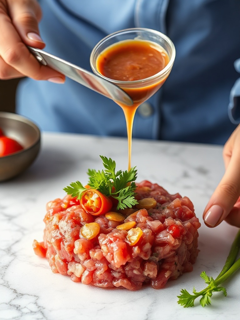 sauce tartare preparation