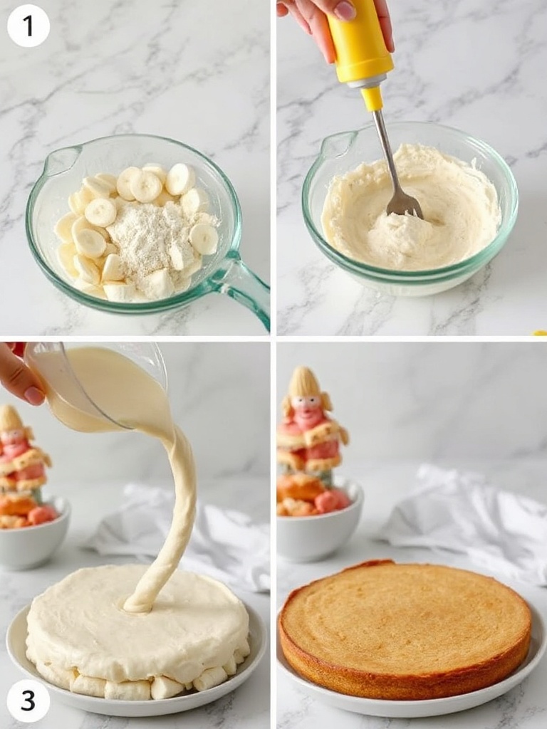 gateau banane preparation